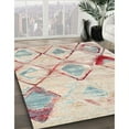 thumbnail image 2 of Ahgly Company Indoor Rectangle Contemporary Light Copper Gold Abstract Area Rugs, 2' x 4', 2 of 6