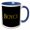 Blue/White, variant on 3drose, Boyce Trendy Man Name in America. Yellow on Black Gift or Charm, 11oz Two-tone Yellow Mug