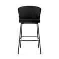 thumbnail image 2 of Amisco Camilla 30 in. Bar Stool - Charcoal Grey Bouclé Polyester / Black Metal, 2 of 9