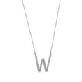 thumbnail image 6 of Imperial 1/20Ct TDW Diamond Alphabet W Pendant Necklace for Women in Sterling Silver, 6 of 6