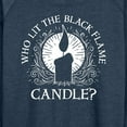 thumbnail image 3 of Hocus Pocus - Who Lit Black Flame Candle - Women's Lightweight French Terry Long Sleeve Shirt, 3 of 5