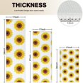 thumbnail image 4 of White Regular Sunflower Pattern Kitchen Rugs Sets Of 3,Kitchen Runner Rugs Non Skid Washable,Decorative Kitchen Floor Mats for Kitchen,Sink,Laundry,17"x30"+ 17"x47" + 17"x59", 4 of 6