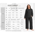 thumbnail image 6 of Cueply Women's Plus Size Pajama Sets Long Sleeve Tops and Pants Soft Lounge Sleepwear Set Casual Pjs with Pockets, 6 of 9