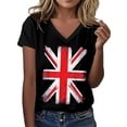 thumbnail image 4 of Womens Summer Tops T Shirts Graphic Print Short Sleeve Blend Tees Women's Clothing, 4 of 5