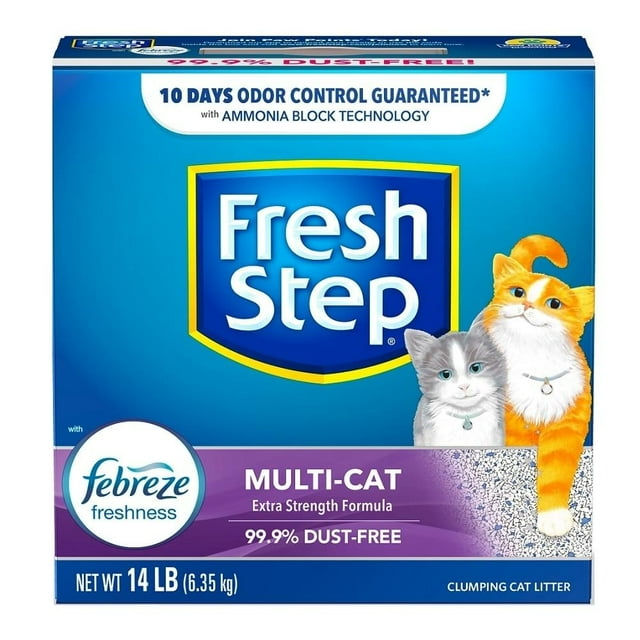 Arena para Gato Fresh Step Multi-Cat Aglutinante 6.35 kg