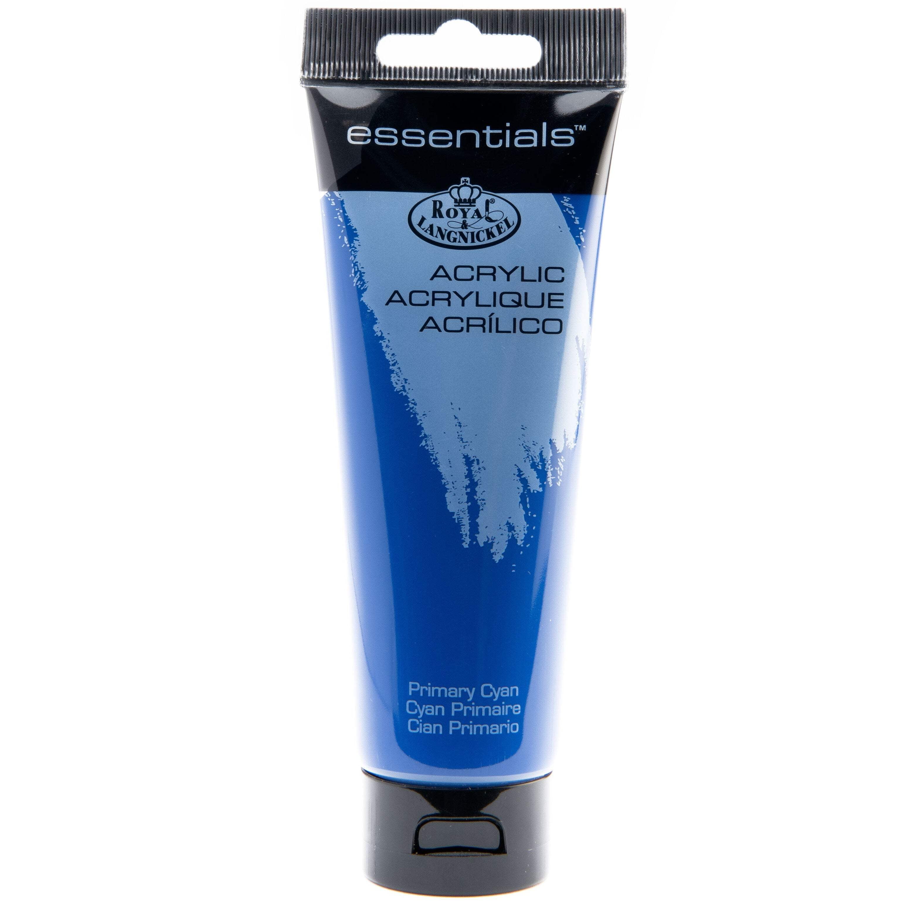 (2 pack) Royal & Langnickel Essentials 120ml  Primary Cyan Artist Acrylic Paint