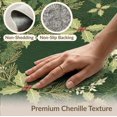 thumbnail image 6 of ODIKA 2'x3' Washable Doormat Green Leaves Boho With Festive Holly Wreath Accents Christmas Flowing Dynamic for Entryway, Kitchen, Laundry Room, Non-Slip, Low Pile, 6 of 7