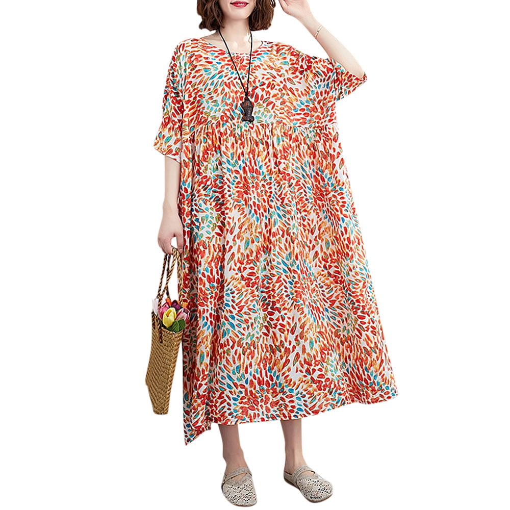 Romacci Summer Plus Size Boho Dress for 
