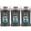 Pack of 3 Dove Men +Care Antiperspirant Deodorant Stick Clean Comfort 3 oz