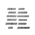 thumbnail image 2 of 12 Pack of Magnetic Toolbox Labels, 3D Printed Magnetic Tool Box Labels, Reusable Tags for Steel Toolboxes, Carts, Drawers, and Cabinets, Easy to Stick and Remove, 2 of 3