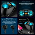 thumbnail image 6 of Fast Car Charger USB C,2025 Upgrade Multi Port Car Cigarette Lighter Splitter with LED Voltmeter, Dual USB QC3.0 Type-C 20W PD Fast Car Charger,Car Splitter Adapter for Smart Phone, 6 of 9