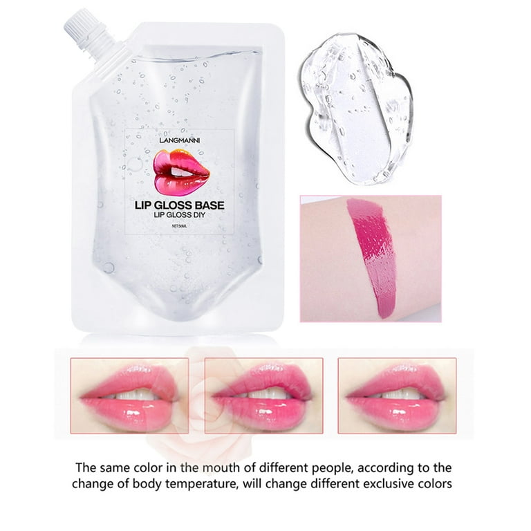 1000ml DIY Clear lipgloss base Oil Non-Stick Moisturizing Lipstick Material  Gel Lip Gloss Base Handmade Liquid Lipstick Makeup