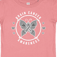 thumbnail image 4 of Inktastic Brain Cancer Awareness with Grey Ribbon and Butterfly Boys or Girls Baby T-Shirt, 4 of 5