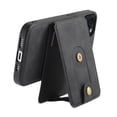 thumbnail image 6 of Allytechgroup 2 In 1 Detachable Wallet Case for Apple iPhone 14, Magnetic Back Cover Compatible with Magsafe & Car Mount Stand Protective Slim Fit for Women Men, Black, 6 of 10