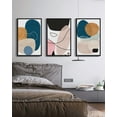 thumbnail image 5 of 16x24in Black Framed Large Modern Abstract Framed Wall Art for Living Room Bedroom Color Blocks Artwork Home Decor, 5 of 9