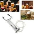 thumbnail image 4 of Draft Beer Kegerator Tower,  Brass Long Durability Double Beer Tap  For Home Bar Parties, 4 of 8