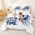 thumbnail image 3 of Castle Fairy Sport Soccer King Size Comforter Sets 3pcs,Goal Time Comforters King Size,1 Comforter and 2 Pillowcases, 3 of 6
