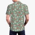 thumbnail image 4 of Balery Retro Hippie Groovy Mushroom Printed Men’s Short Sleeve Polo Shirt, Midweight Men's Shirt,Golf Polo shirts -Small, 4 of 9