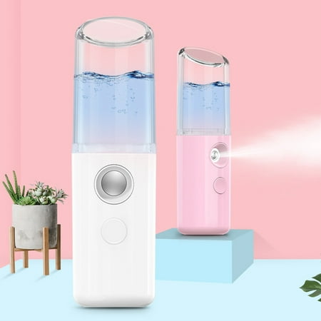 

Fairnull Hand-held Face Steamer Ultrasonic Moisturizing Beauty Instruments USB Charging Mini Humidifier for Going Out