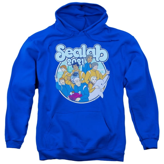 Sealab 2021 Gangs All Here Adult Pullover Hoodie Sweatshirt Royal Blue