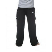 Pro Club Mens Heavyweight Cargo Sweatpants, Black, Medium