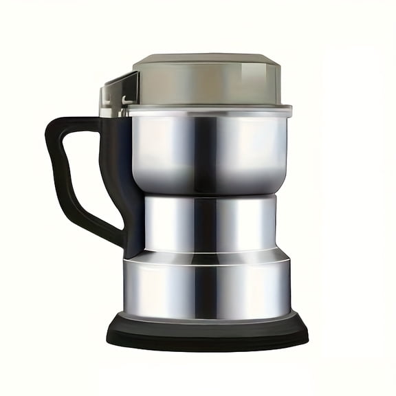 Multifunctional Electric Coffee Grinder, Adjustable Coarseness Stainless Steel Blade for Beans Spices Nuts Grains