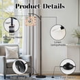 thumbnail image 6 of Arc Floor Lamp with Adjustable Lampshade Watercolor Seashell Soft Pastel Colors Standing Lamp 3 Color Temperatures Dimmable Tall Pole Lamp with Foot Switch for Bedroom, 6 of 8