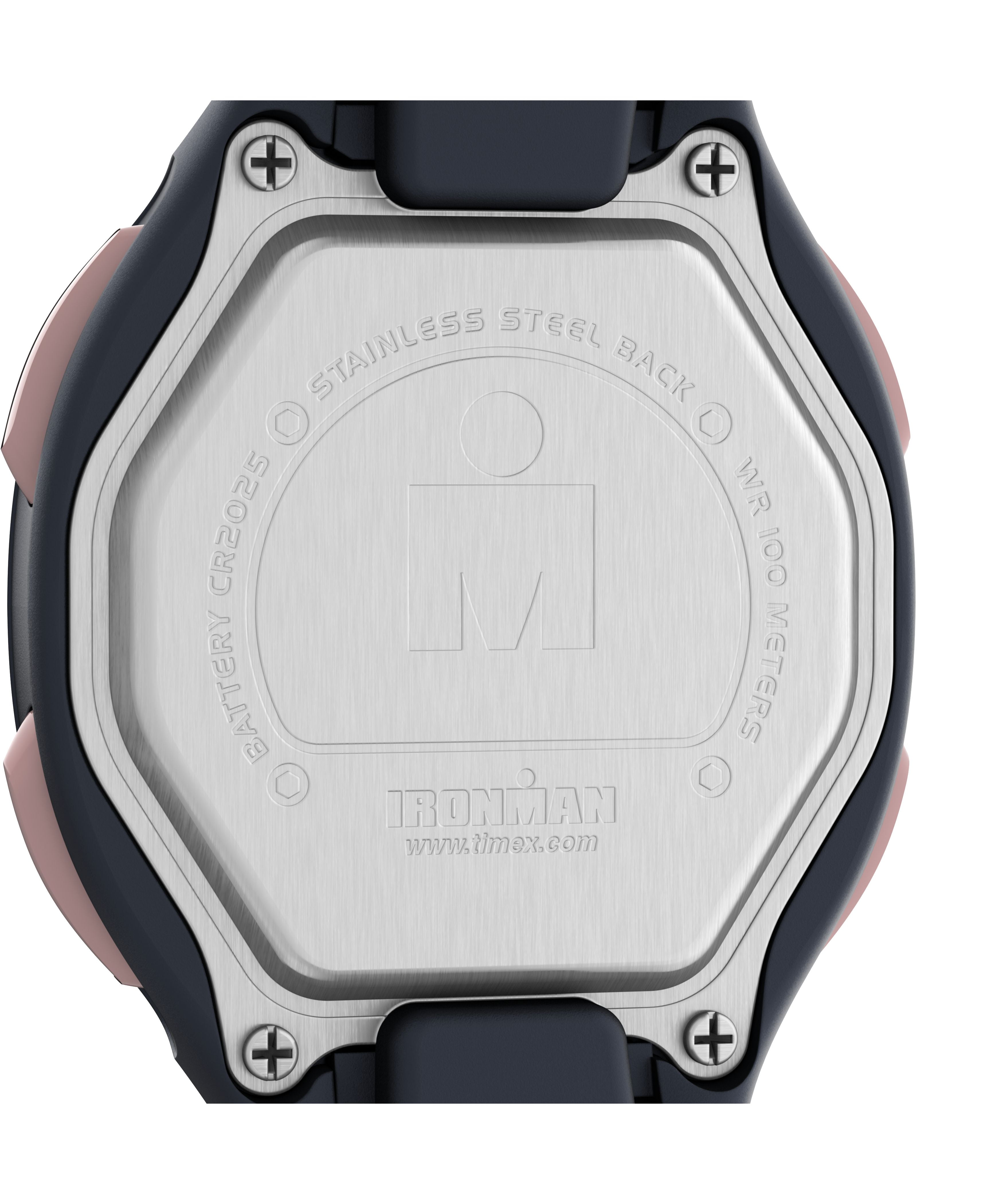 Timex Women's Ironman Transit 33mm Blue/Rose Gold-Tone Watch, Resin Strap