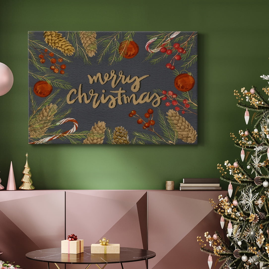 Holiday Sentiment I- Gallery Wrapped Canvas