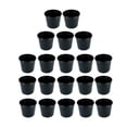 thumbnail image 1 of 20 piezas de macetas negras para guardería, contenedor para guardería, macetas versátiles 23cm, 1 of 8