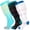 Multi-color3, variant on 3 Pairs Compression Socks for Plus Size Women & Men Circulation 20-30 mmhg Knee High, Best Support for Medical, Running, Nursing