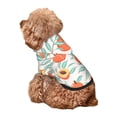 thumbnail image 5 of Fotbe Peach Print Small Dog Sweater Hoodies Pet Grey Hooded Soft Fleece Sweatshirts with Pocket Fall Winter Puppy Cat Sweaters Warm Clothes-XX-Large, 5 of 7