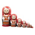 thumbnail image 1 of 7 Piezas de Rusas Matryoshka Talladas , Artesanías de , Juguetes Apilables, Rusas Anidadas para Niñas, Accesorios de Fiest Sunnimix Matrioska, 1 of 8