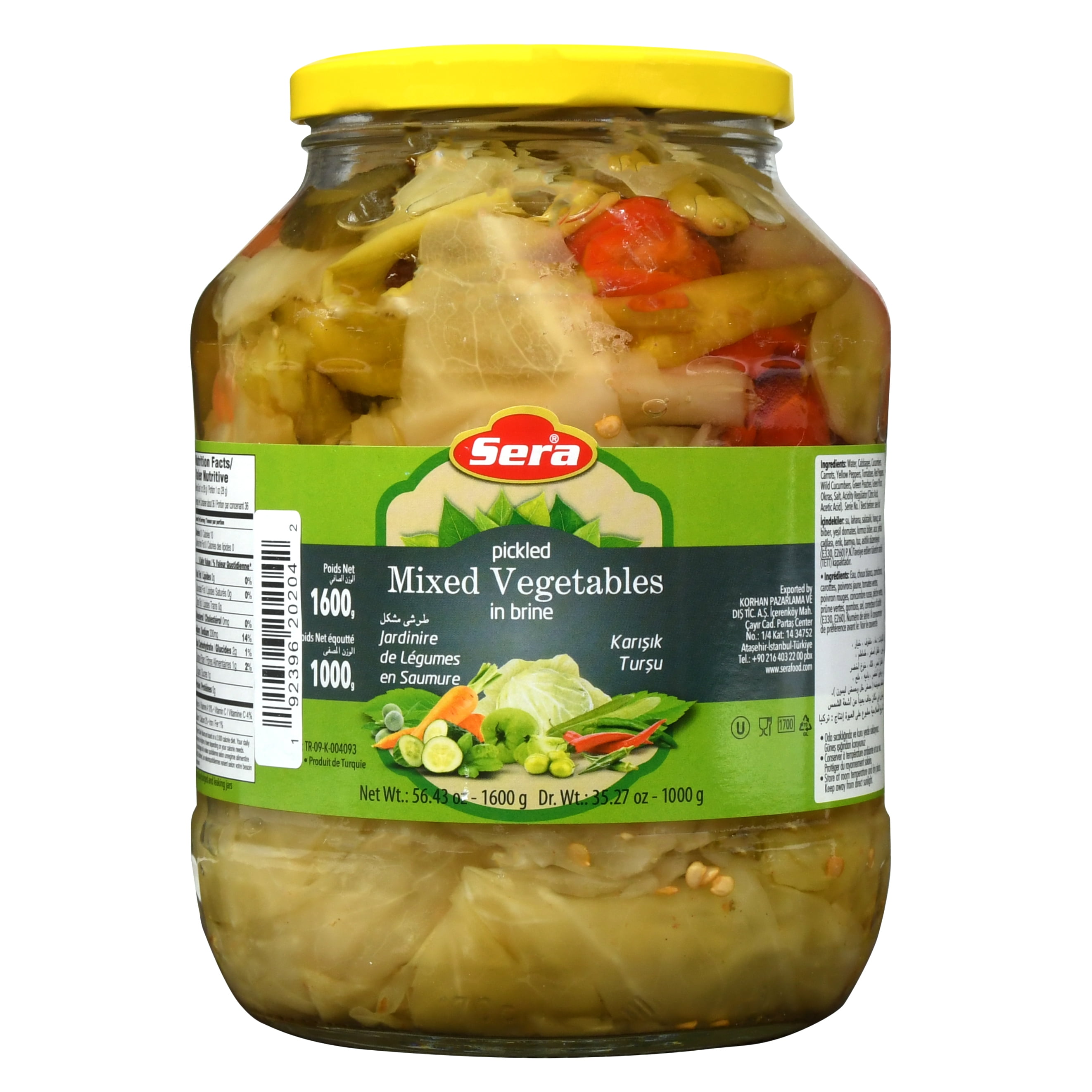 Ziyad Sera Pickled Mixed Vegetables 1600g