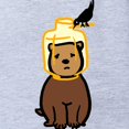 thumbnail image 2 of CafePress - Bird Feeder Bear - Cute Infant Baby Football Bodysuit, 2 of 3