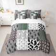 thumbnail image 3 of Manfei Abstract Zebra Print 7-Piece Twin Bedding Sets,bohemian Theme Bedding Comforter Set,Boho Bull Skull Sheet Sets For Children,Microfiber Bedroom Decor Reversible, 3 of 9