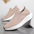 thumbnail image 3 of Men's Slip On Sock Walking Shoes Knit Upper Thick Cushioned Sole Casual Sneakers for Daily Commute, 3 of 8