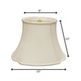 thumbnail image 6 of Table Lamp Inverted Corner Oval Softback Lampshade with Washer Fitter, White Natural Fabric Lampshade for Table Lamps, 9" Top x 15" Bottom x 10" Height,LED Lamp, 6 of 7