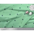 thumbnail image 2 of Soimoi Green Silk Fabric Butidar Jamdani Printed Fabric 1 Yard 42 Inch Wide, 2 of 2