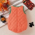 thumbnail image 5 of MEZZALL Toddler Baby Girl Boy Halloween Outfits Sleeveless Pumpkin Romper Ruffle O-Neck Bodysuit Onesie Jumpsuit Cute Halloween Clothes Trendy Clothing, 5 of 7