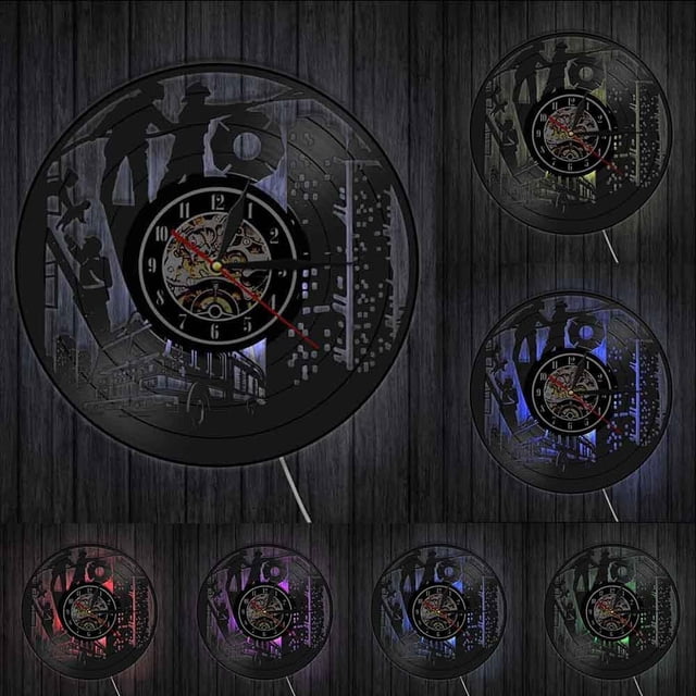 Fire Station Fire Department Vinyl Record Clock Watch Art First Responder Emergency Firefighter Fireman Room Décor