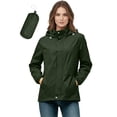 thumbnail image 2 of Ynynloco Women Packable Rain Jacket Waterproof Lightweight Raincoat Hooded for Hiking Active Outdoor Travel (S-3XL), 2 of 9