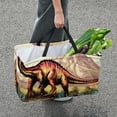 thumbnail image 7 of Dinosaur Large Capacity Reusable Foldable Oxford Cloth Easter Basket Tote Bag Shopping Bags Decorative Box, 7 of 7
