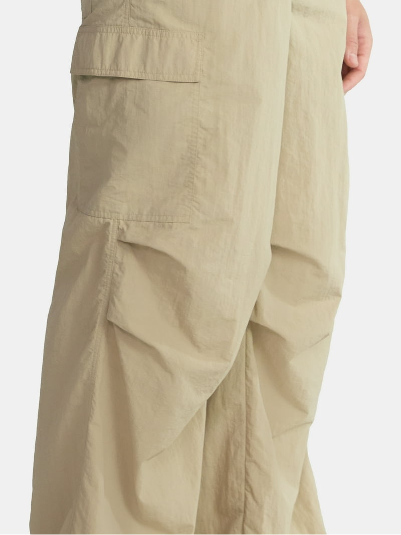 No Boundaries Nylon Parachute Cargo Pants, Men's & Big Men's