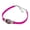 Pink, variant on Human Aliens Guy History Meme Novelty Suede Leather Metal Bracelet