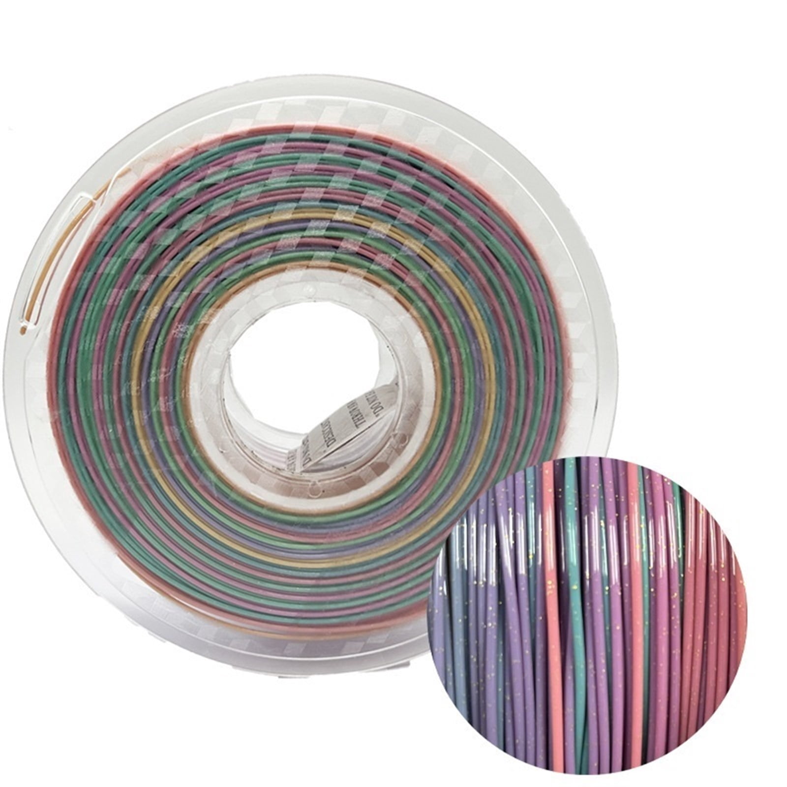 3D Printer Filament Multicolor Gradient Color PLA Filament 1.75mm 3D Printing Materials for Most 3D Printer