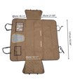 thumbnail image 4 of Unique Bargains 1 Pc Magic Tapes Car Seat Cover with Safety Belts Hanging Ropes for Pet Brown, 4 of 6