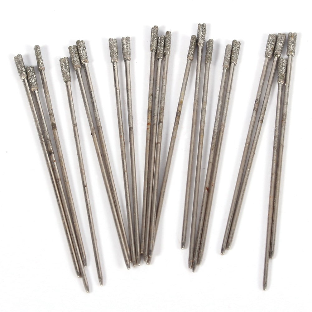 Garosa Drill Bits, Lapidary Hole,20PCS 1mm Diamond Coated Lapidary