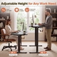 thumbnail image 3 of Furmax 55" x 24" Home Office Electric Height Adjustable Standing Desk, 3 of 7