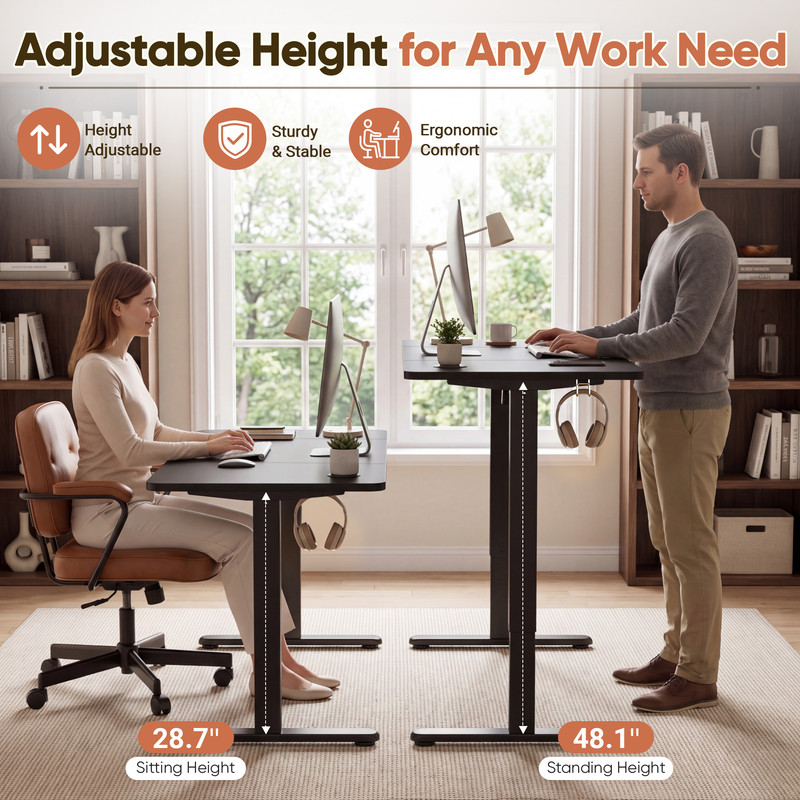 Furmax 55" x 24" Electric Height Adjustable Standing Desk photo 3
